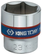Головка торцевая стандартная шестигранная 3/8", 23 мм KING TONY 333523M