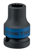Головка торцевая ударная двенадцатигранная 1/2", 19 мм KING TONY 453019M
